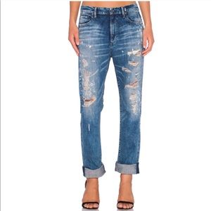AGOLDE // NWOT Denise Destroyed Boyfriend Jeans